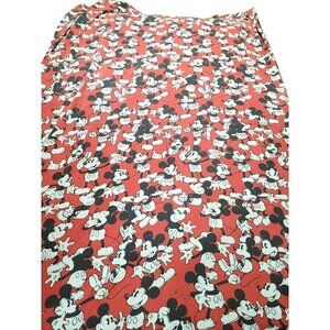 Vintage 90s Disney Twin Flat Size Mickey Mouse Bed Sheet